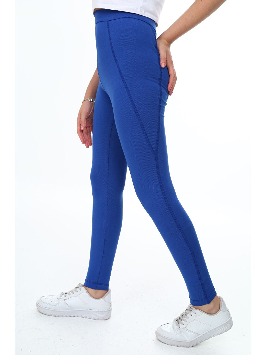 Mavi Kız Çocuk Karyoka Dikişli Tayt-3