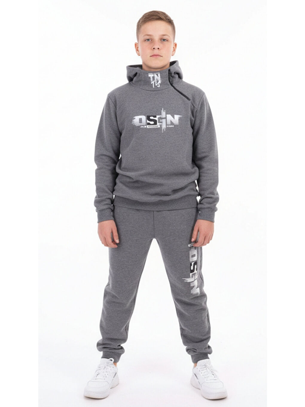 Antrasit Erkek Çocuk Baskılı Eşofman Takım