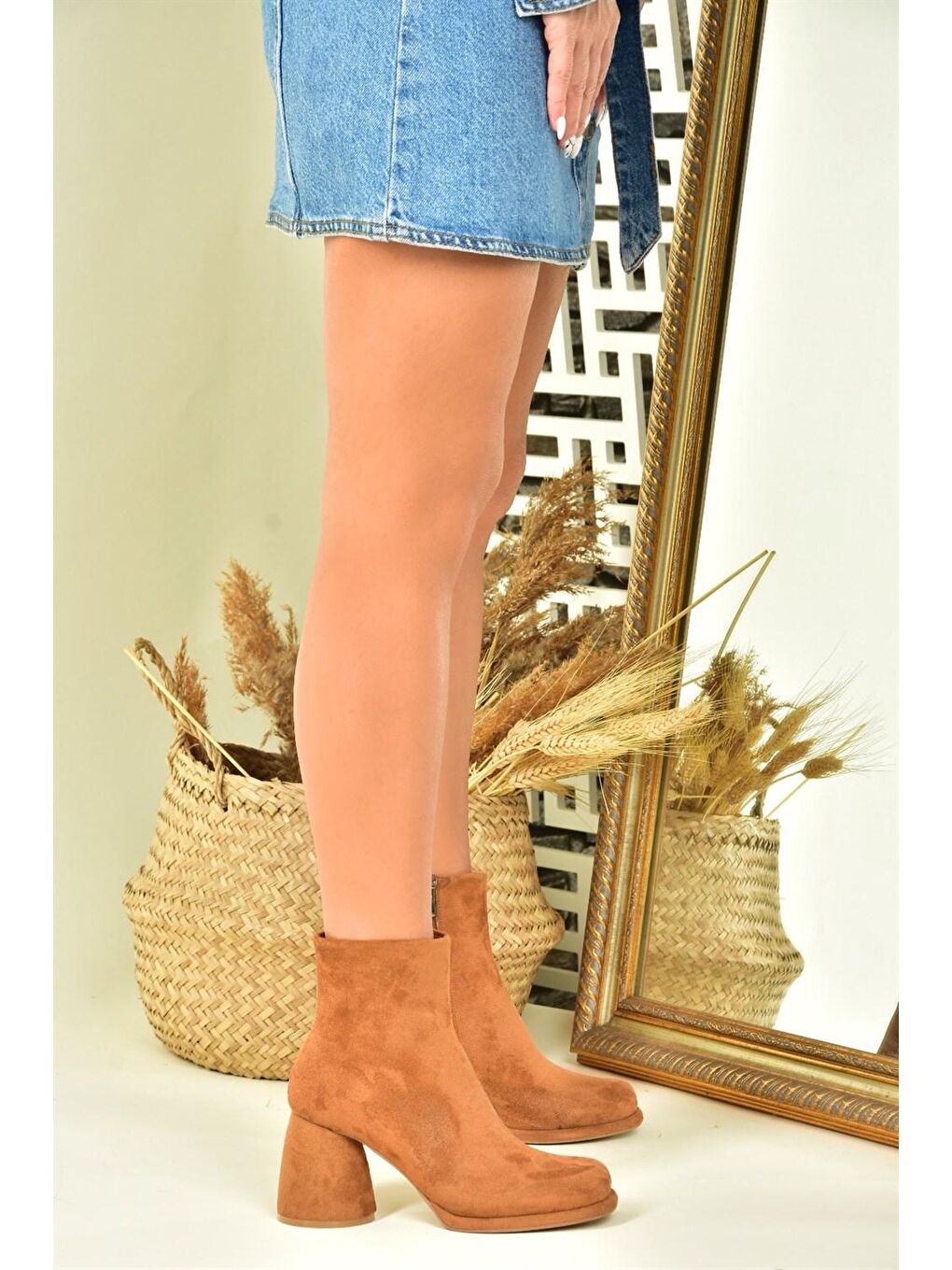 Fox Shoes Kahverengi N4040901 Taba Kadın Bot