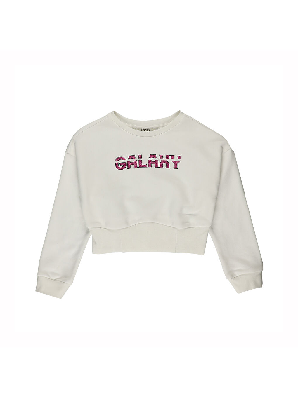 Panço Ekru Kız Çocuk  Parlak Baskı Detaylı Sweatshirt