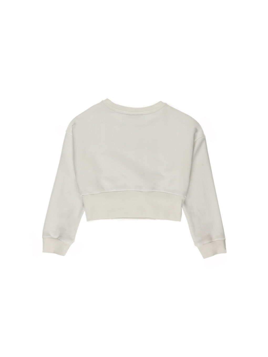 Panço Ekru Kız Çocuk  Parlak Baskı Detaylı Sweatshirt - 1