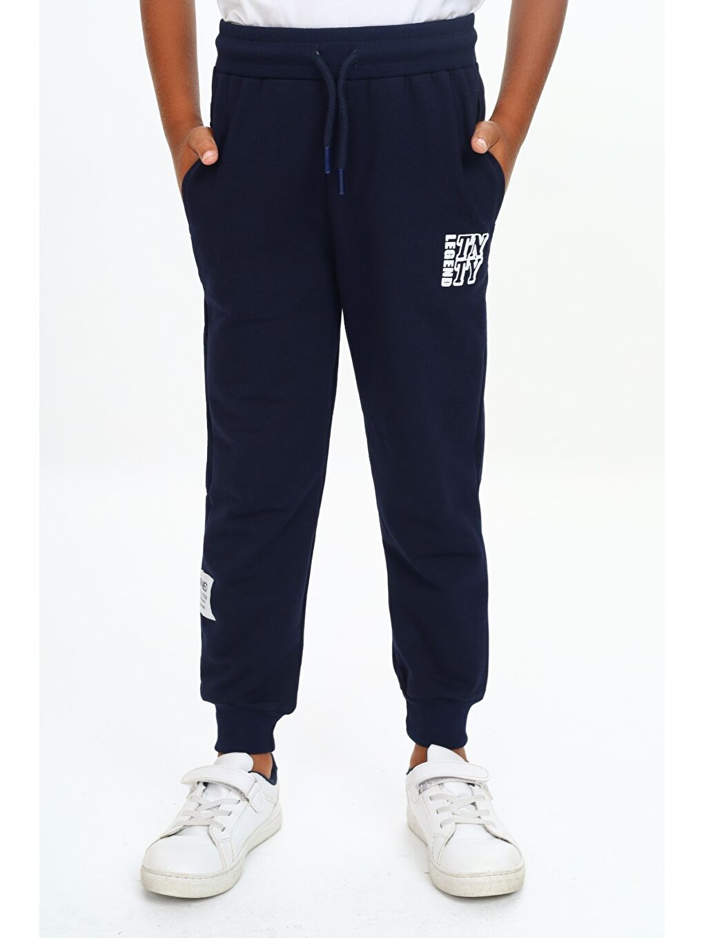 Lacivert Erkek Çocuk Baskılı Eşofman Alt-2