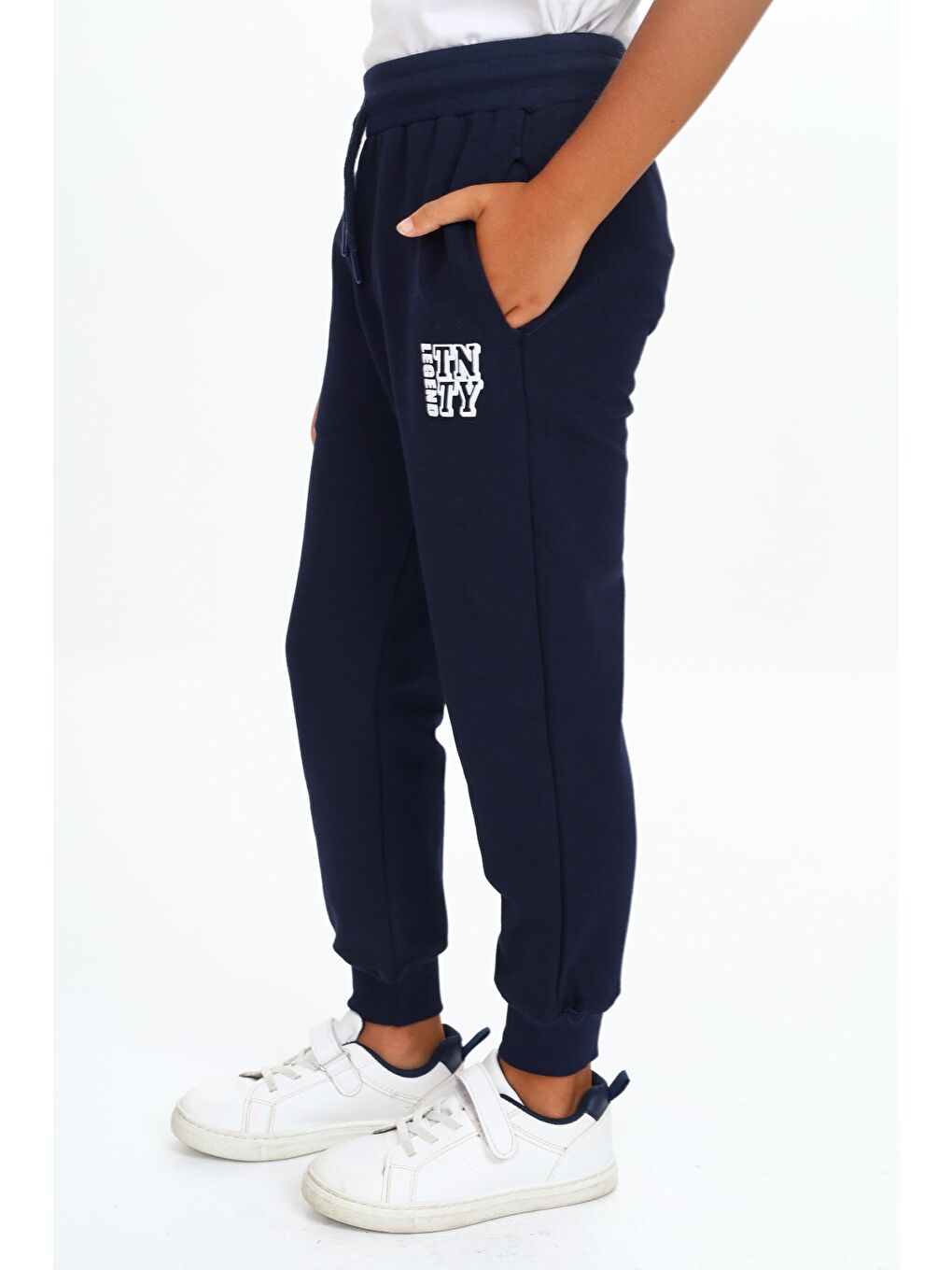 Lacivert Erkek Çocuk Baskılı Eşofman Alt-3