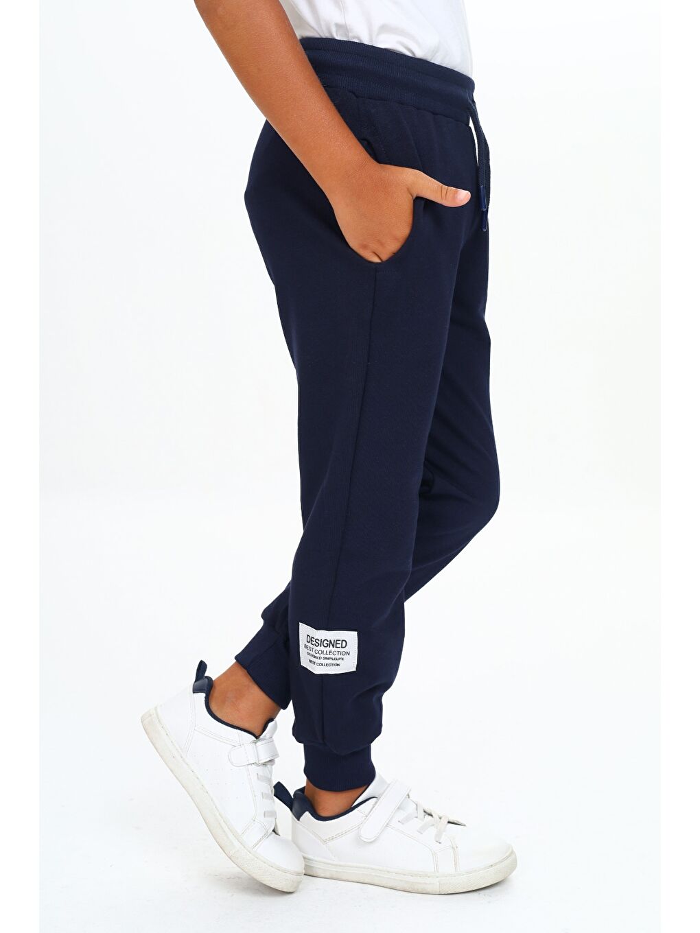 Lacivert Erkek Çocuk Baskılı Eşofman Alt-4