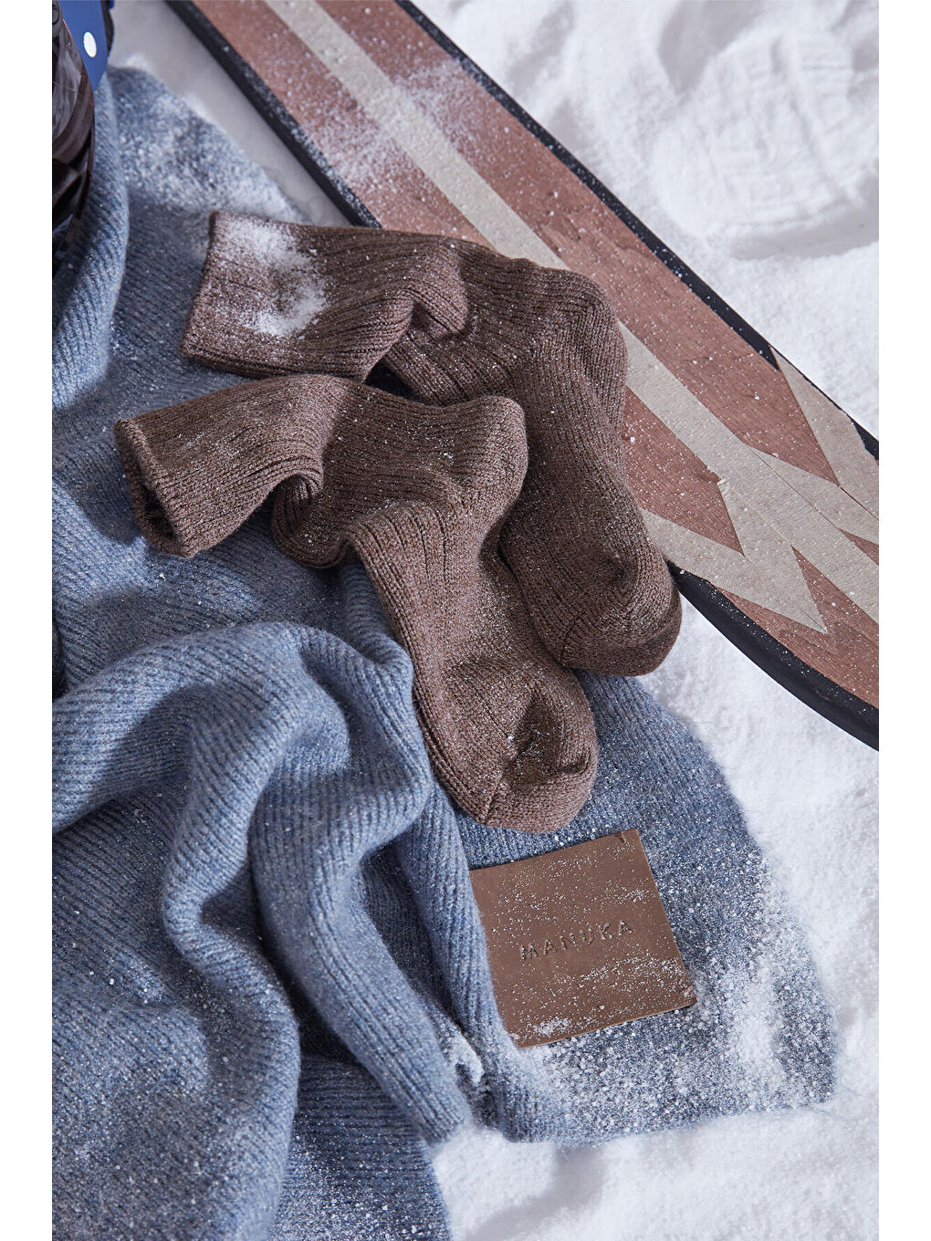 Kalın Kışlık Çorap Kahverengi