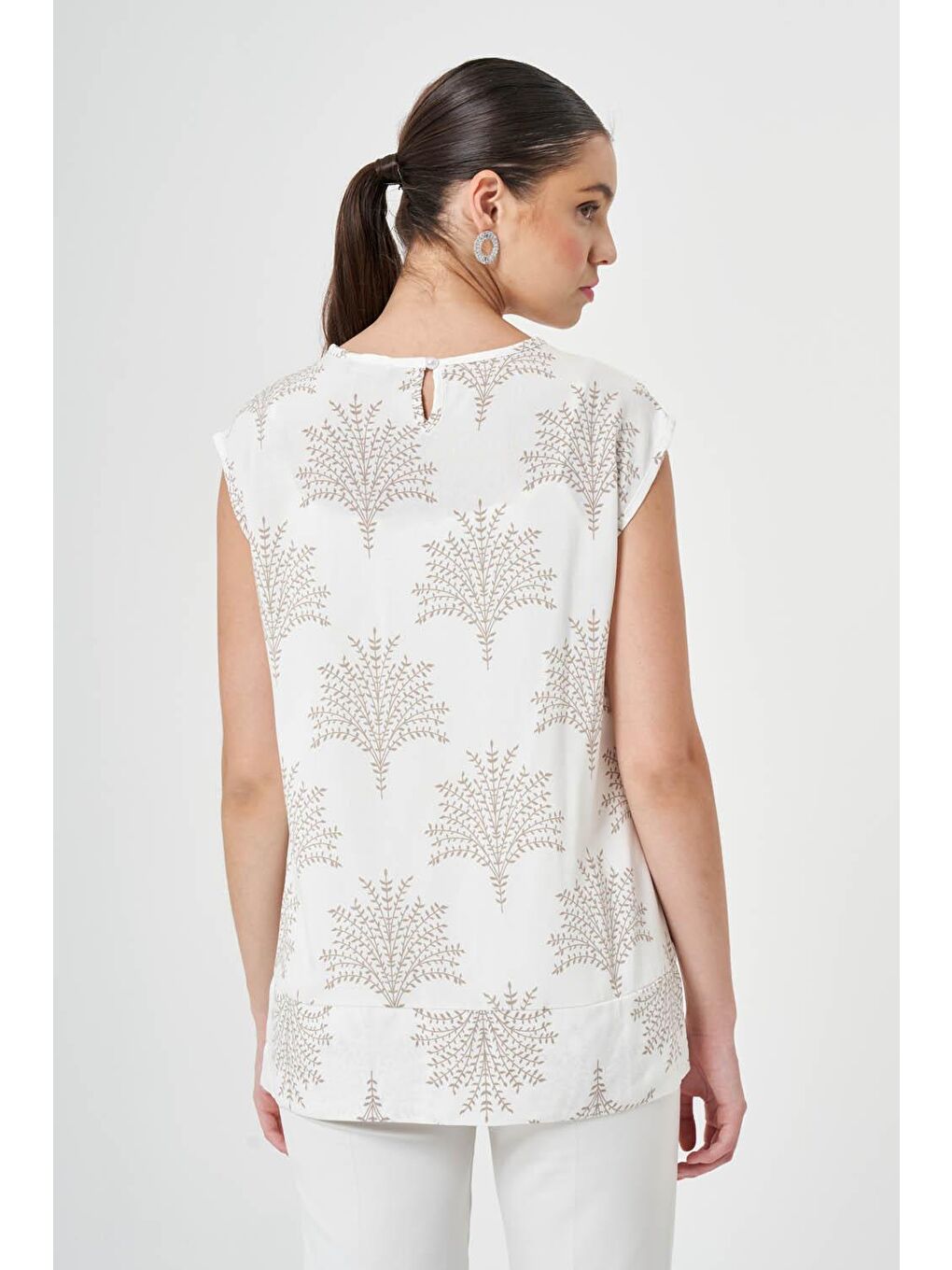 Desenli Yeşil Bluz-2