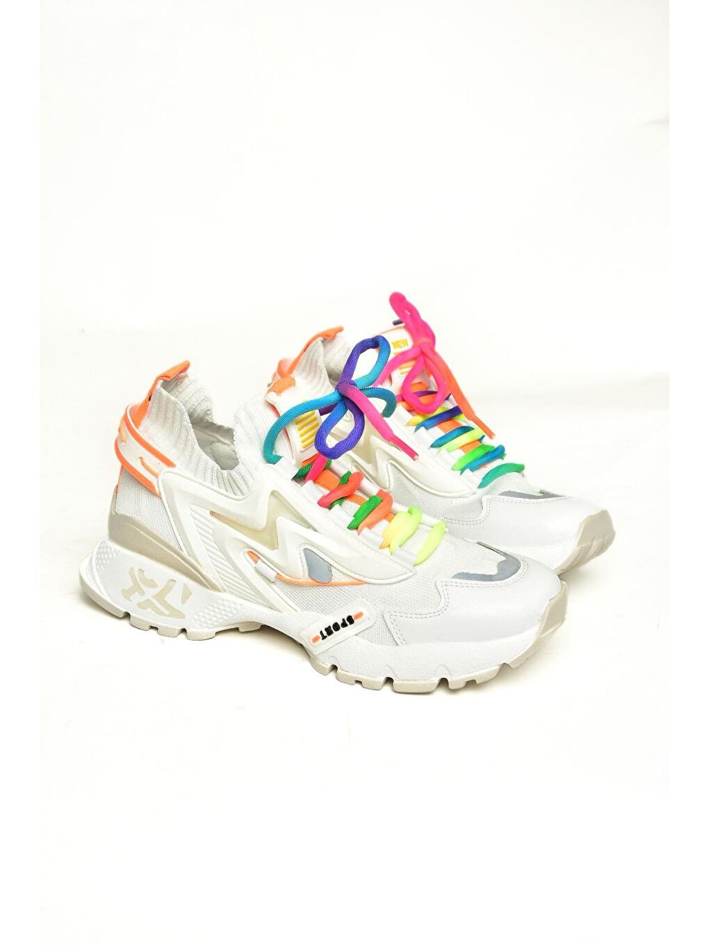 U6026025 Beyaz Kadın Sneakers-2