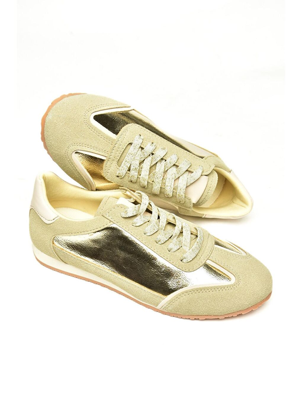 Sarı U8207305 Altın Kadın Sneakers-2