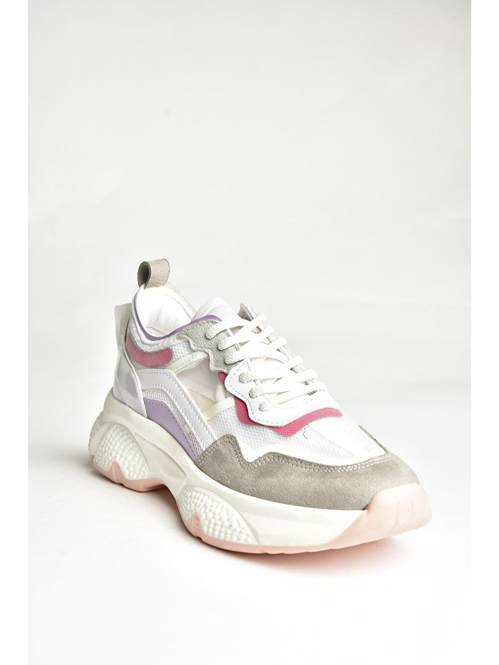 U9735682 Beyaz/Lila Kadın Sneakers-2