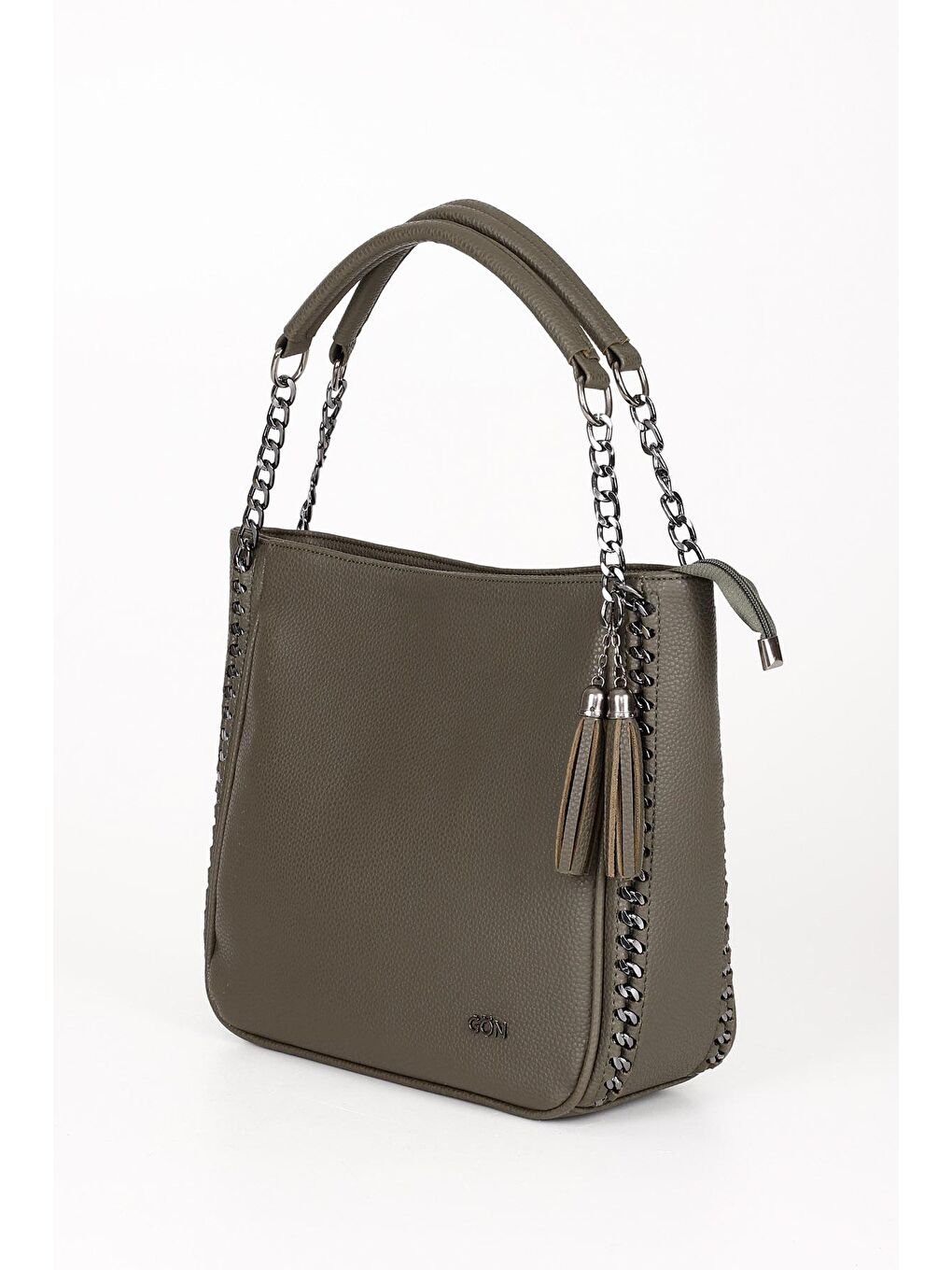 Haki Büyük Boy Kadın Omuz Çantası B6807-2