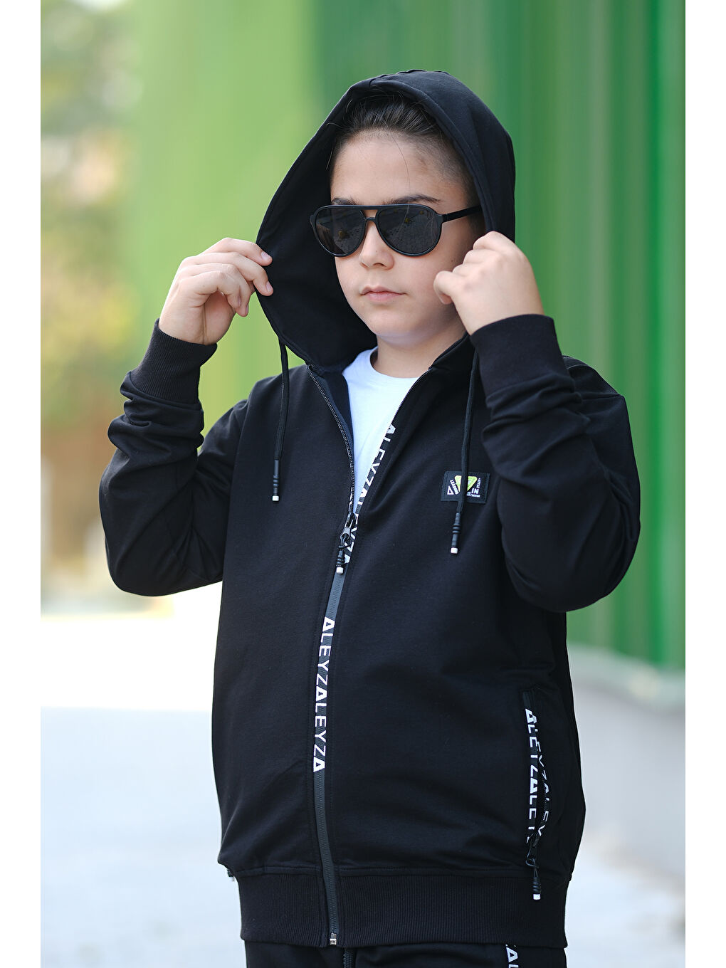 Siyah Erkek Çocuk Eşofman Takımı Alezya ESF.1520-3