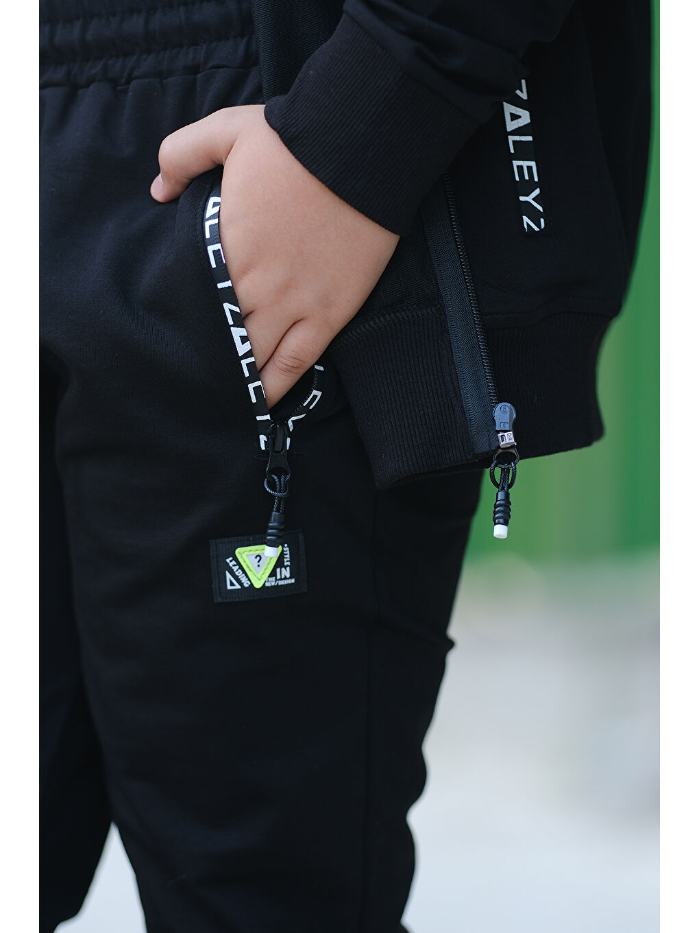 Siyah Erkek Çocuk Eşofman Takımı Alezya ESF.1520-4