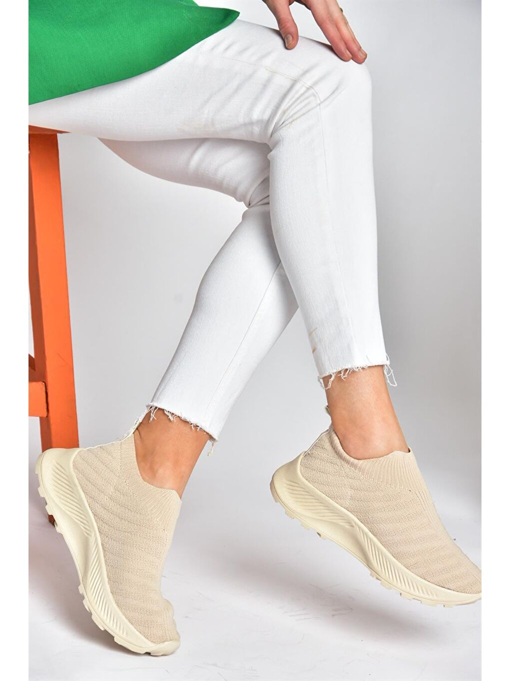 P239503304 Bej Kadın Sneakers