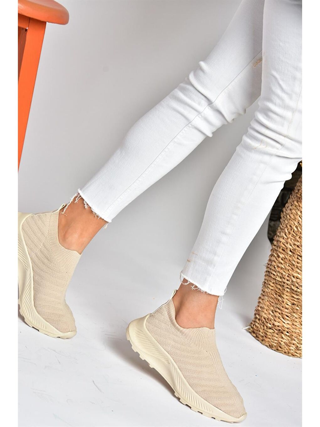 P239503304 Bej Kadın Sneakers-2