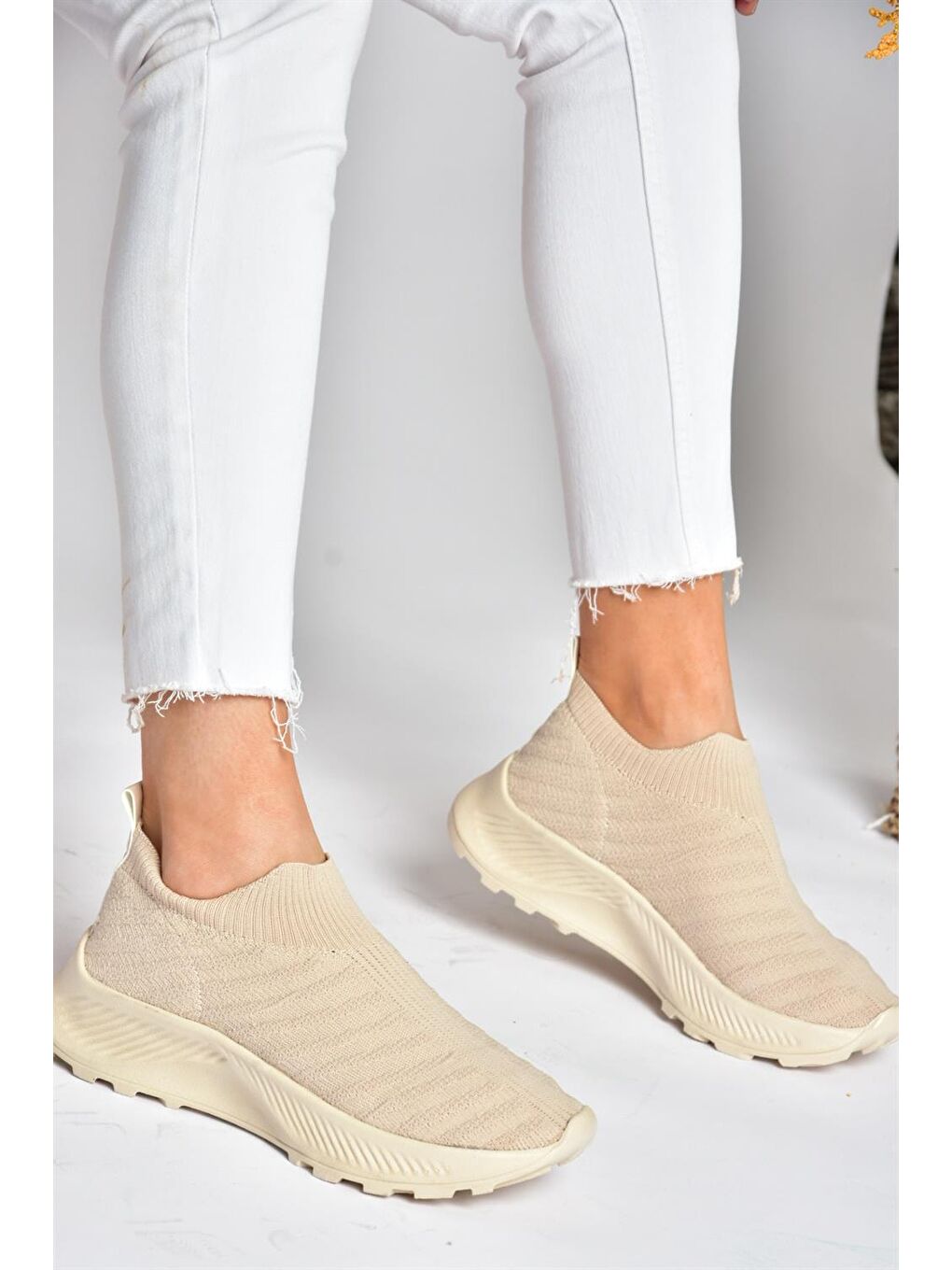 P239503304 Bej Kadın Sneakers-4