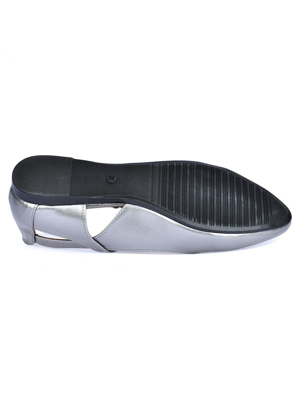 Bej Cilt Sandalet Kadın Babet Ayakkabı 1920-201-4