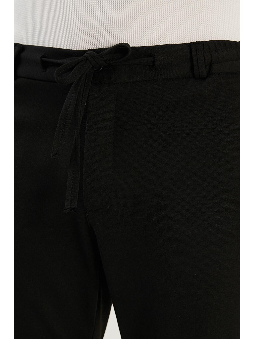 Siyah Slim Fit Normal Bel Düz Paça Erkek Pantolon 6135549-4
