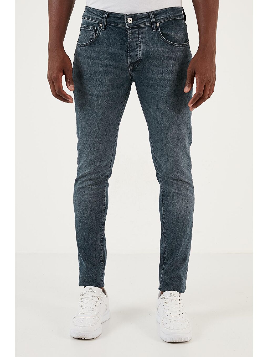 Mavi Streç Pamuklu Normal Bel Dar Paça Slim Fit Jeans 1115J03NAPOLI-1