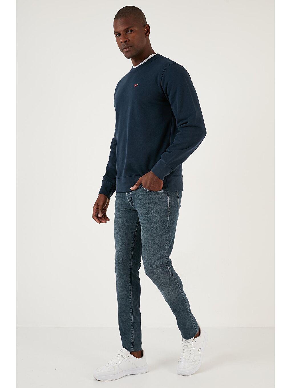 Mavi Streç Pamuklu Normal Bel Dar Paça Slim Fit Jeans 1115J03NAPOLI-2