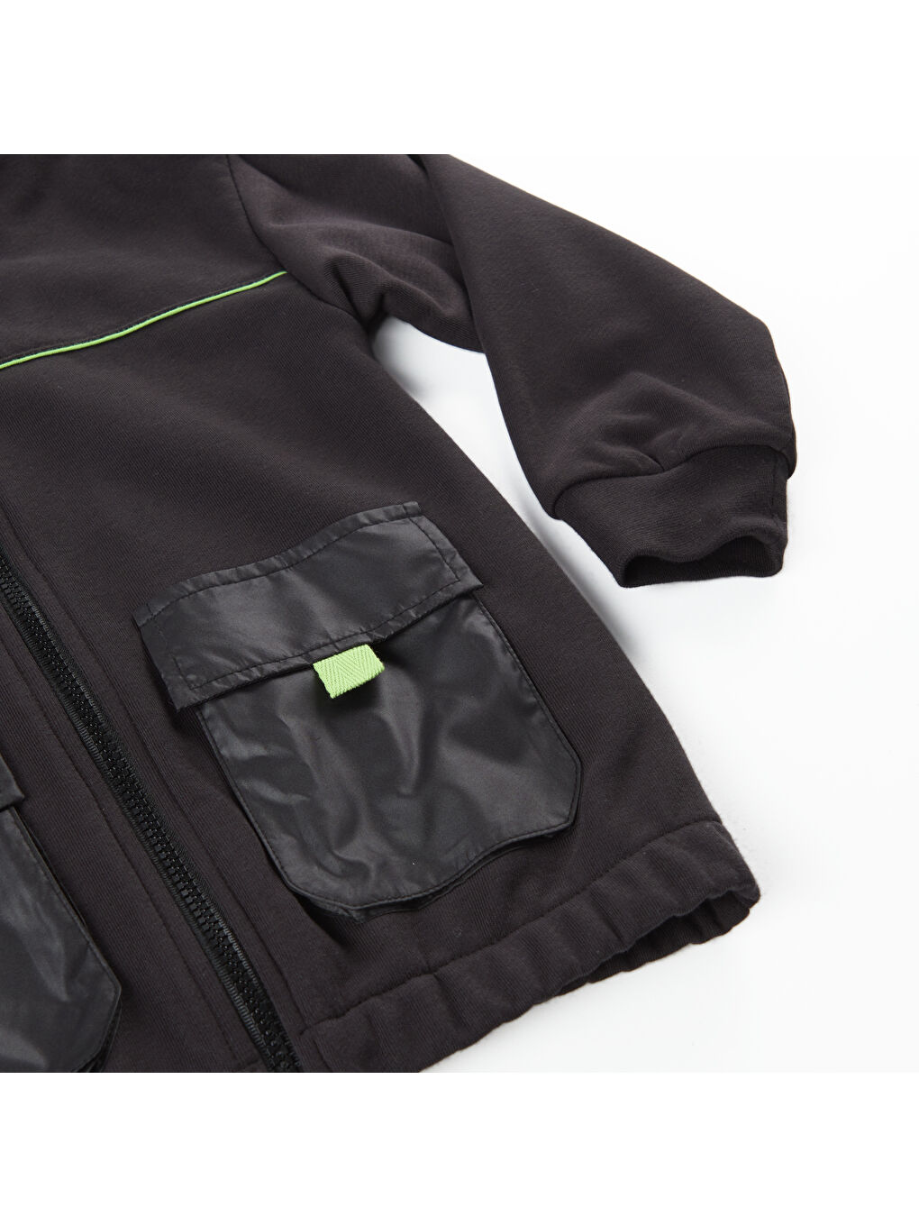 Siyah Erkek Çocuk 2'li Eşofman Takım-3