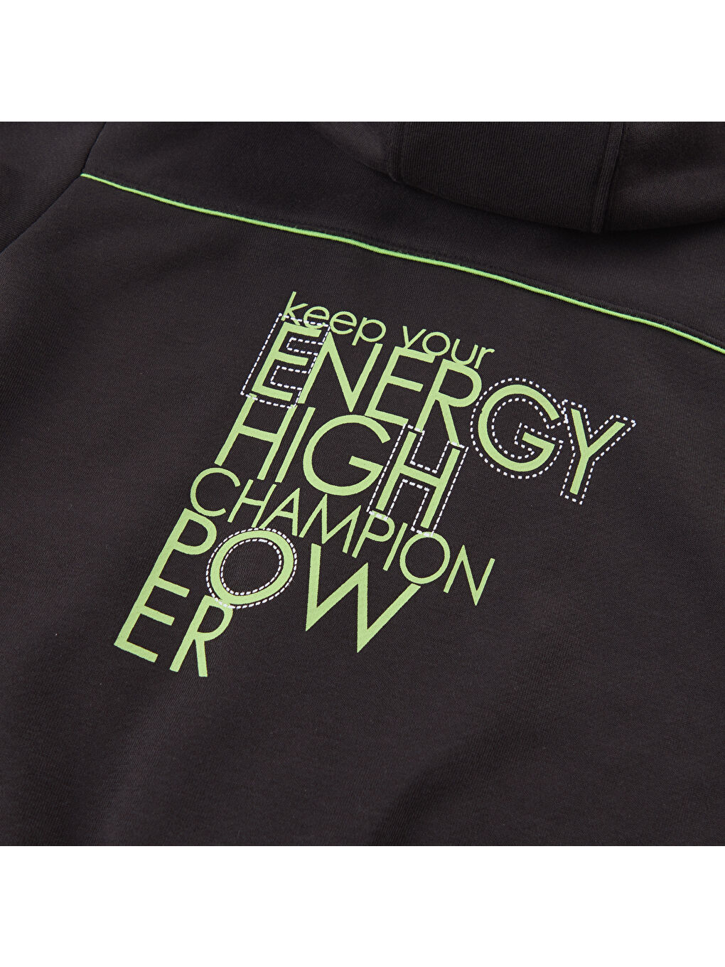 Siyah Erkek Çocuk 2'li Eşofman Takım-4