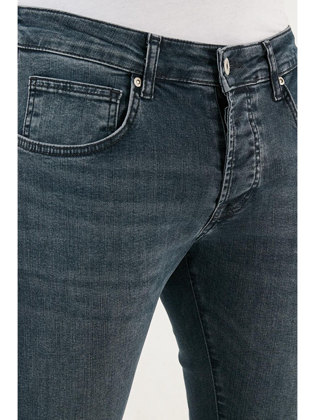 Mavi Streç Pamuklu Normal Bel Dar Paça Slim Fit Jeans 1115J03NAPOLI-3