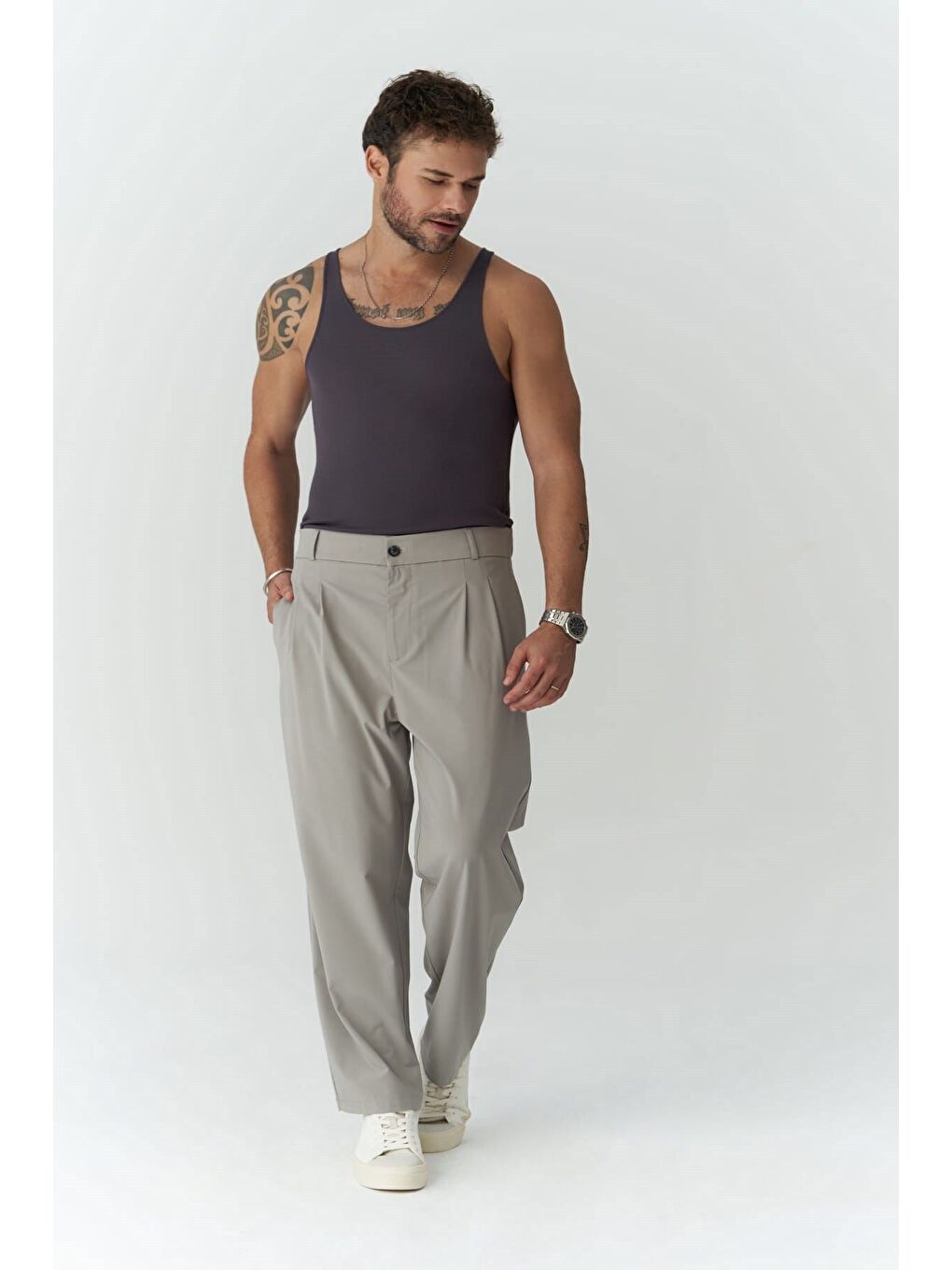 Declan  Gri Erkek Pantolon