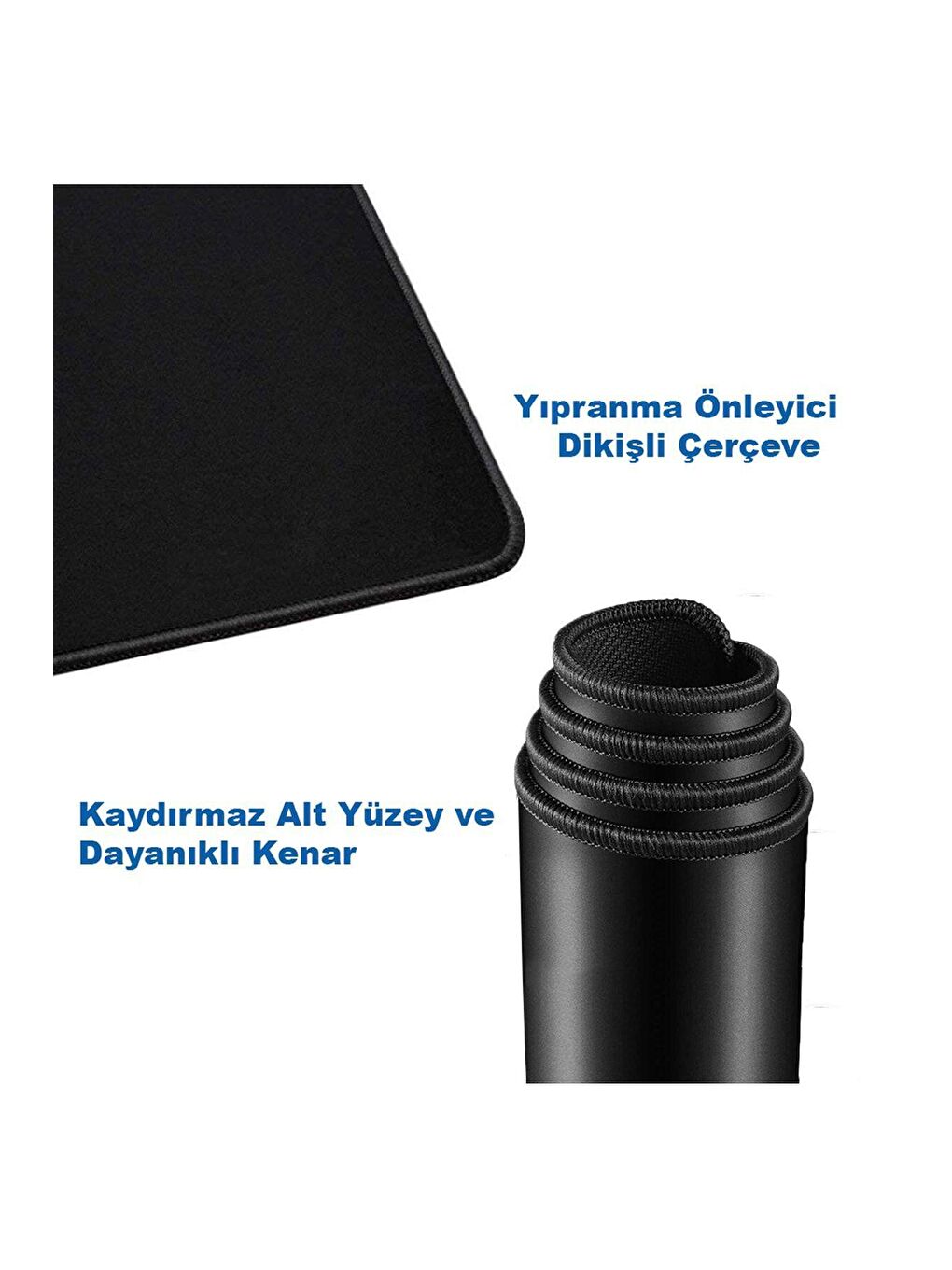 Black Deer Siyah Professional Kaydırmaz Mouse Pad 70*30cm Dikişli - 3