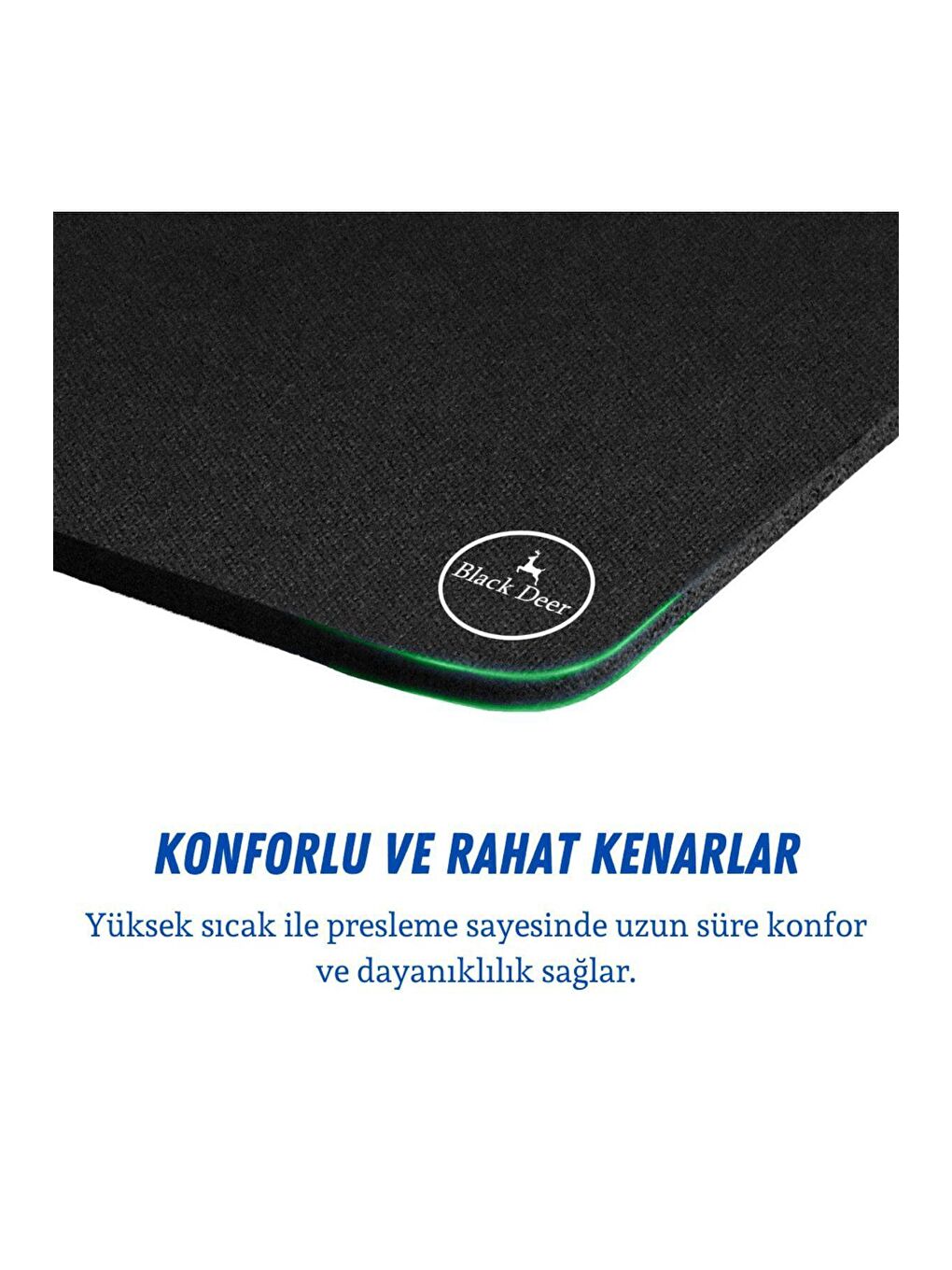 Black Deer Siyah Professional Uyumlu Mouse Pad Dikişsiz - 4