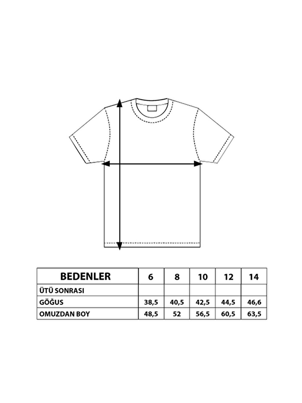 Beyaz Erkek Çocuk Youth Baskılı Tişört-2
