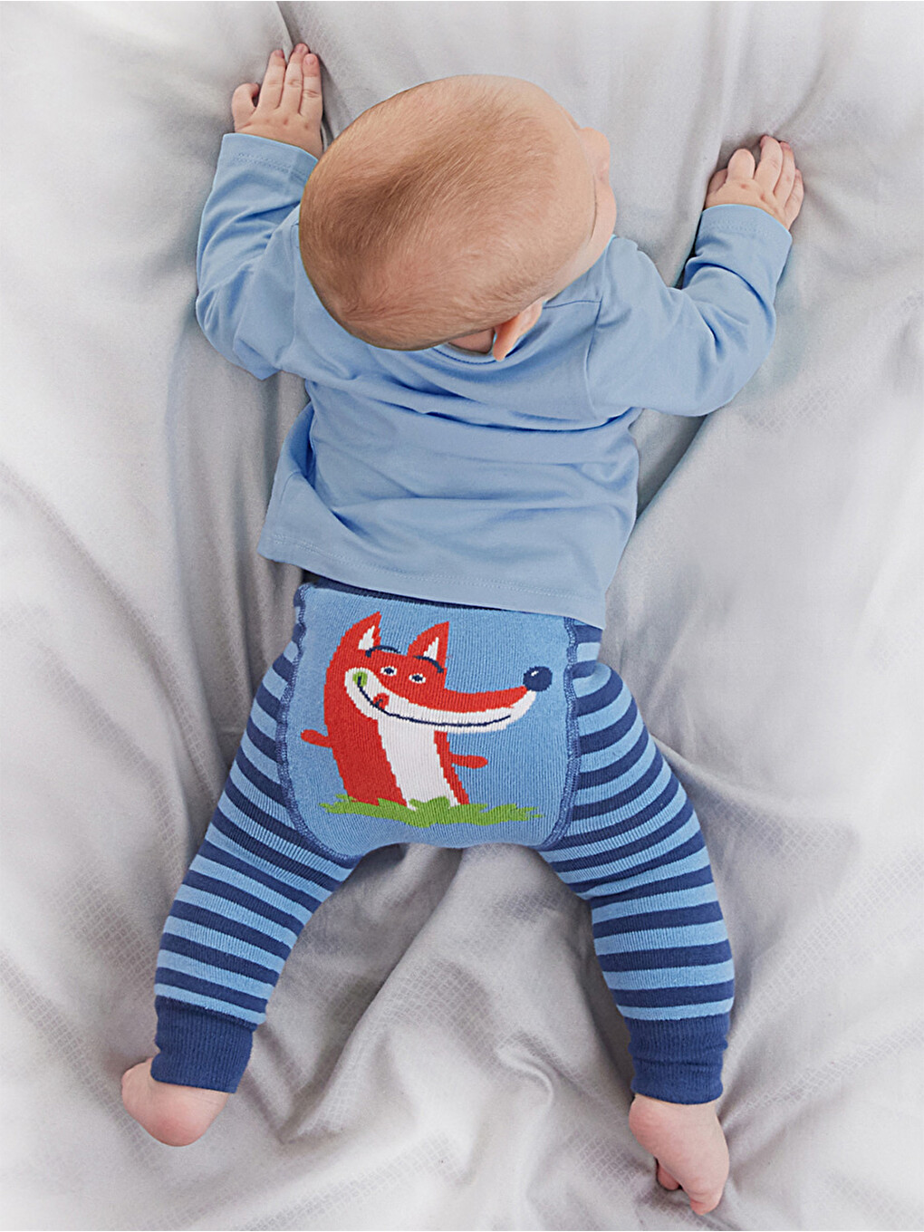 Karışık Tilki Erkek Bebek Tişört Tayt-Pantolon Takım-2