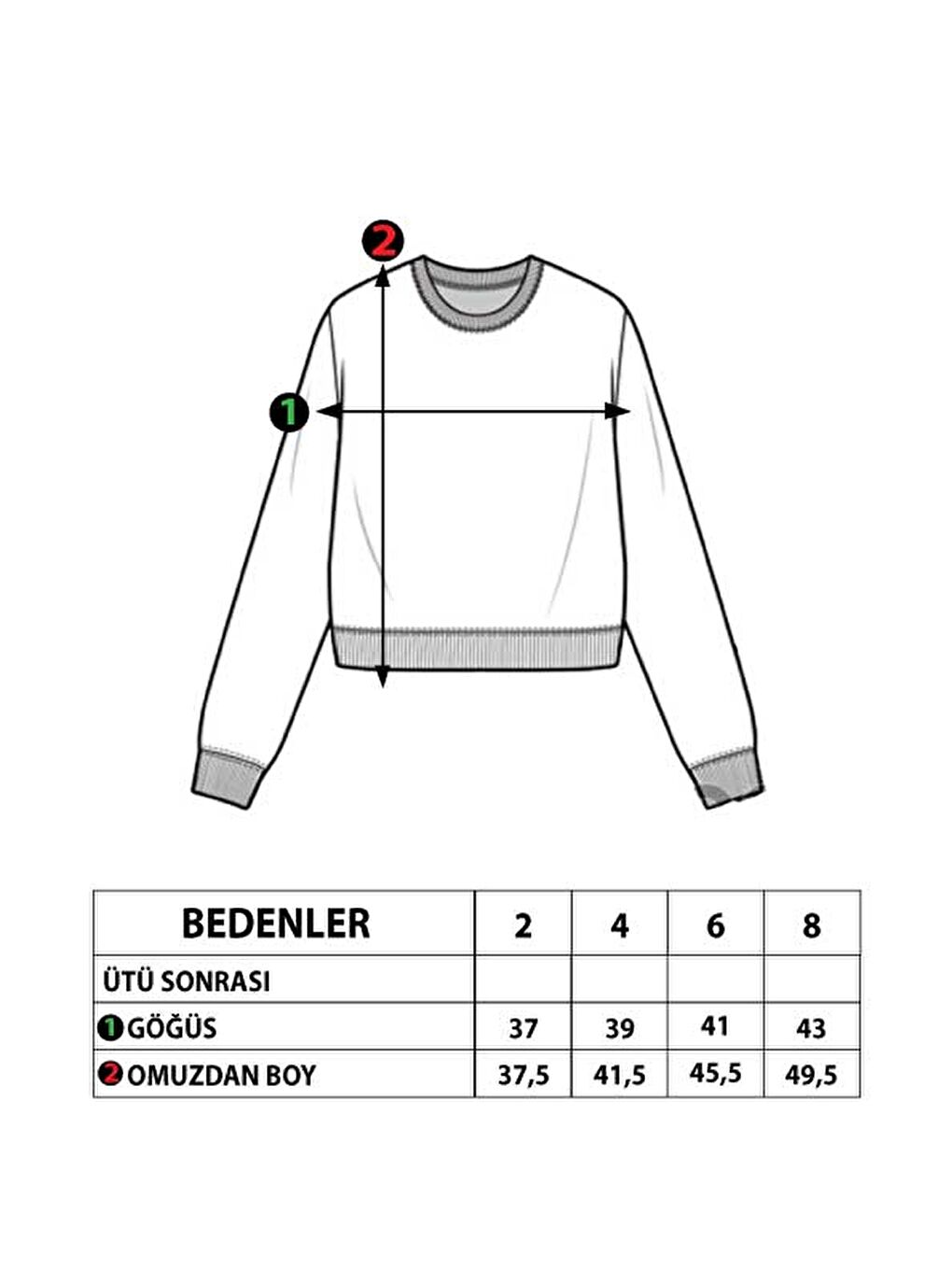 Ekru Kız Çocuk Nakışlı Pelüş Sweatshirt-3