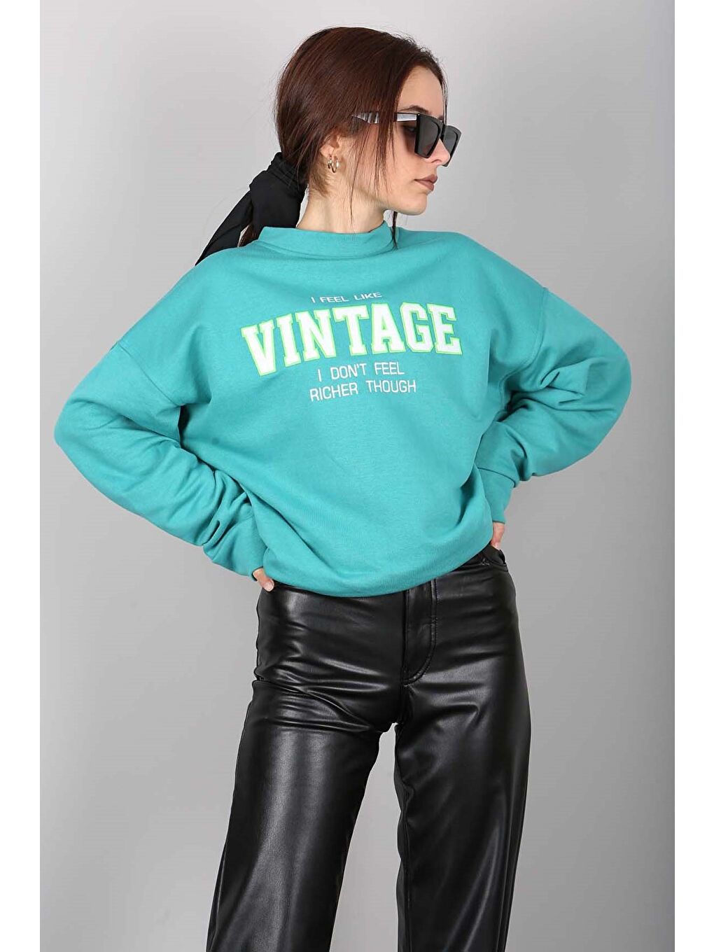 Yeşil Sweatshirt Mg970-1