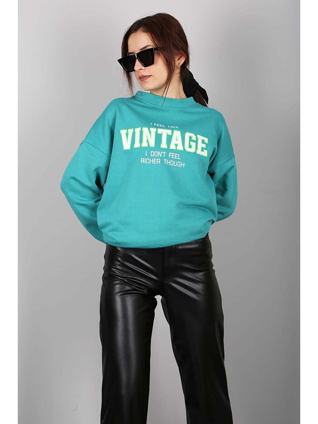 Yeşil Sweatshirt Mg970-2