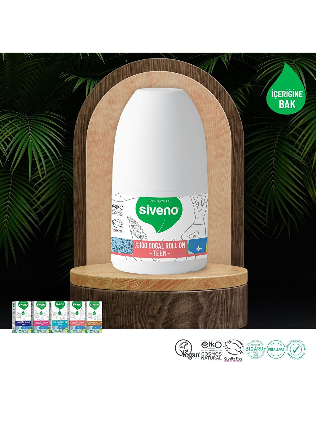 %100 Doğal Roll-On Teen Girl Genç Kız Deodorant Ter Kokusu Önleyici Bitkisel Lekesiz Vegan 50 ml-2