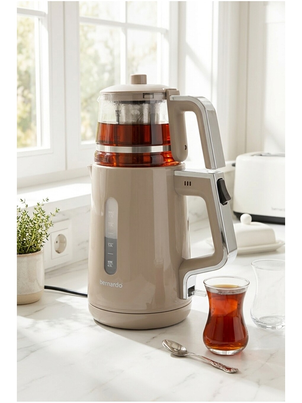 Nova Dijital Çelik Çay Makinesi Inox-2