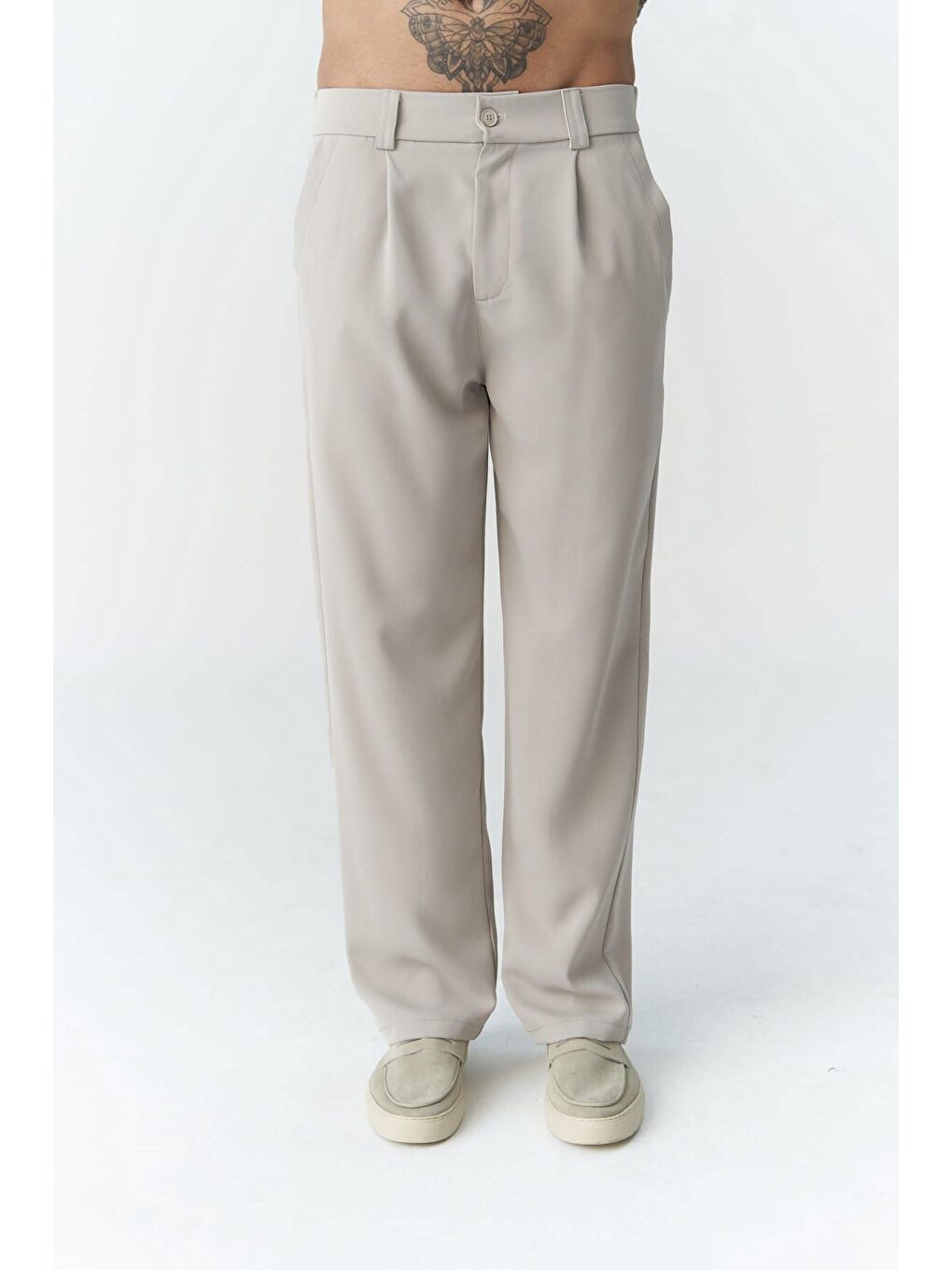 Wells Bej  Erkek Pantolon-4
