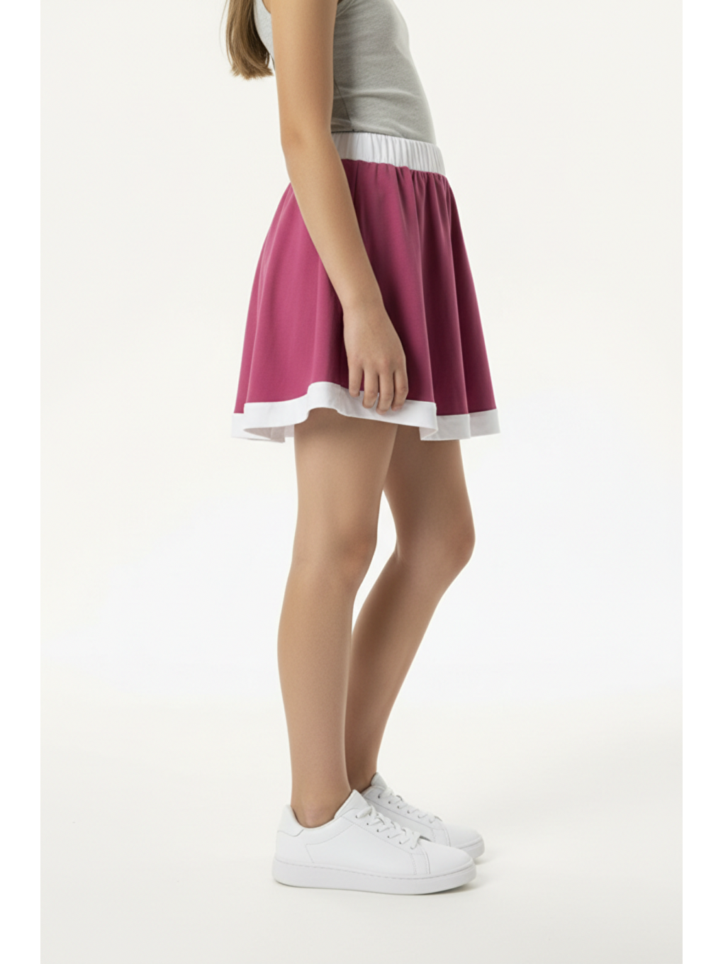 Mürdüm Kız Çocuk Etek-1