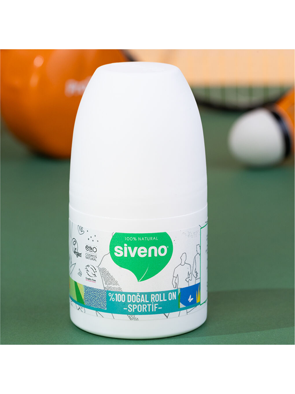 %100 Doğal Roll-On Sportif Sporcu Deodorant Ter Kokusu Önleyici Bitkisel Lekesiz Vegan 50 ml-1