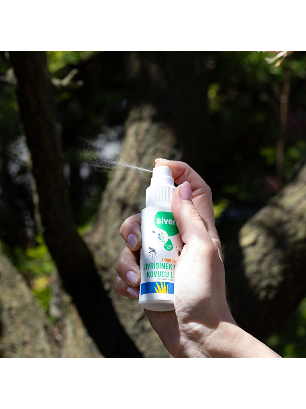 Sivrisinek ve Kene Kovucu Sprey Losyon Bitkisel Tüm Vücut İçin Seyahat Tatil Boy 50 ml-1