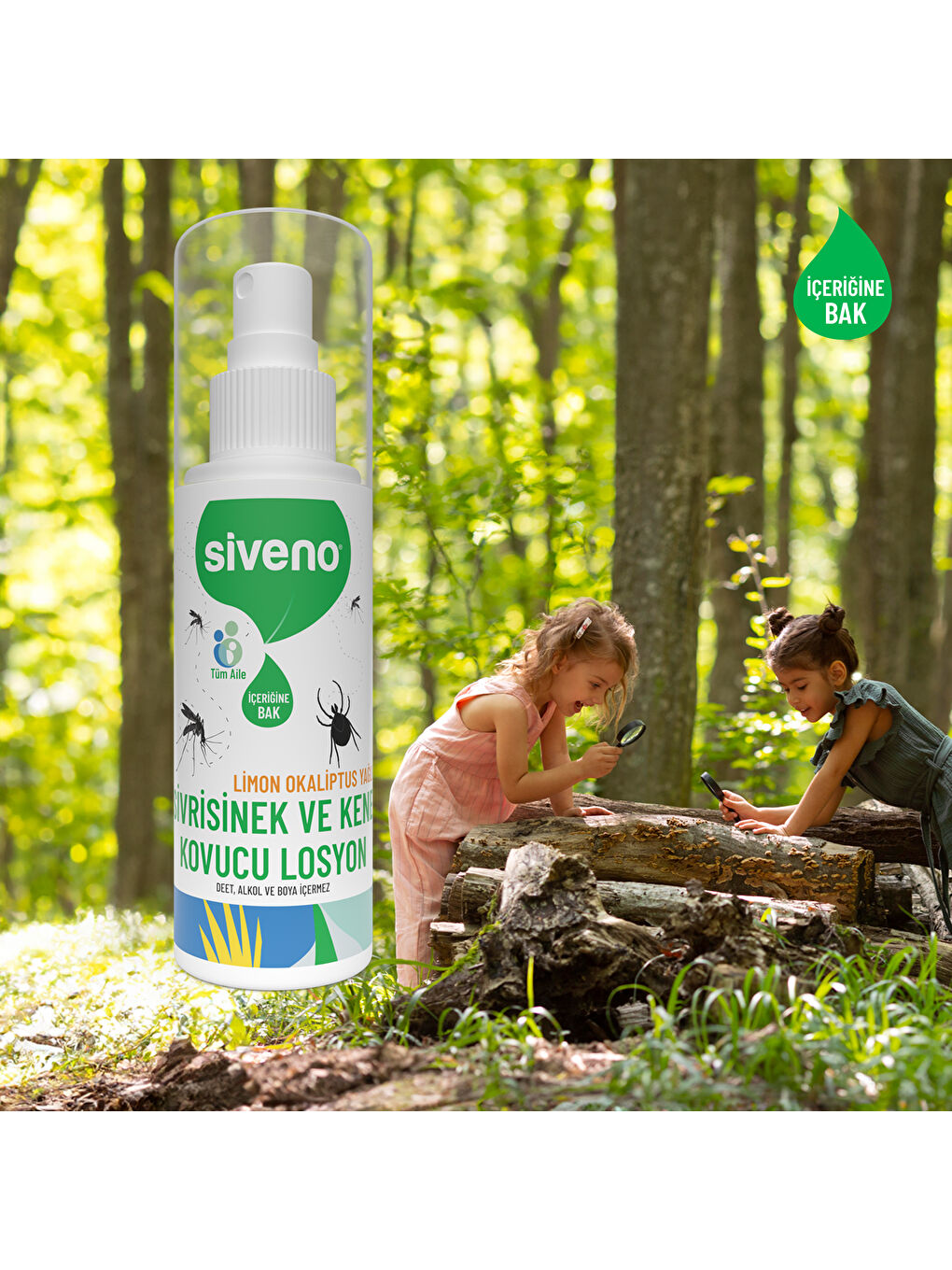 Sivrisinek ve Kene Kovucu Sprey Losyon Bitkisel Tüm Vücut İçin Aile Boy 100 ml-1