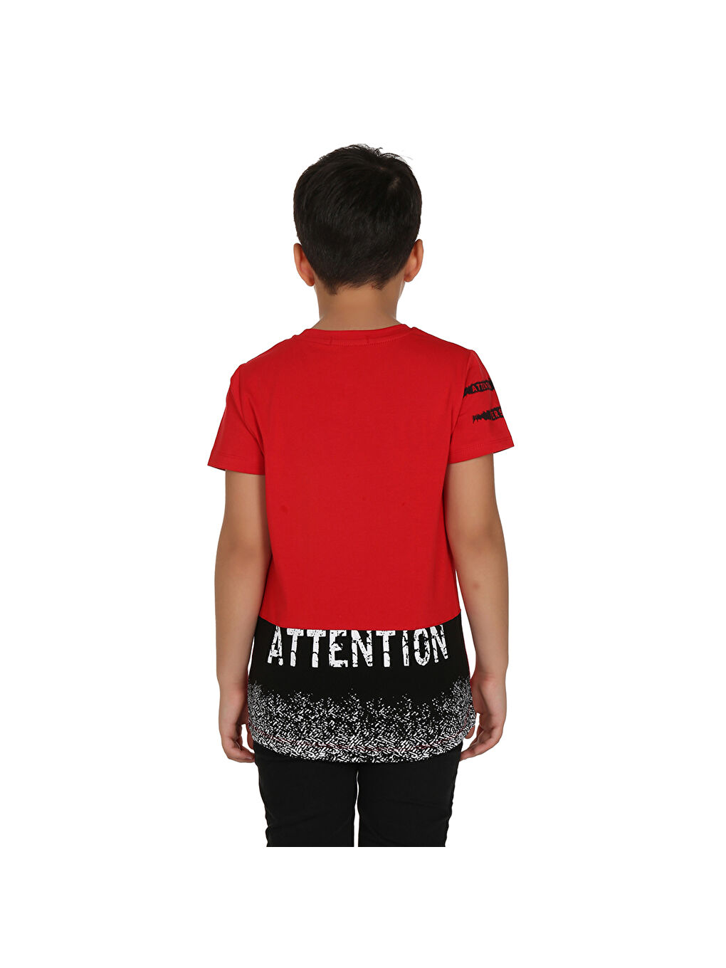 Kırmızı Erkek Çocuk Tiger Nakışlı Tişört-1