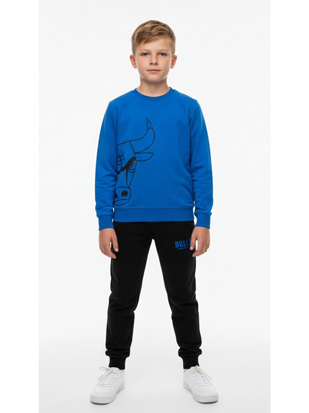 Mavi Erkek Çocuk Baskılı Eşofman Takım