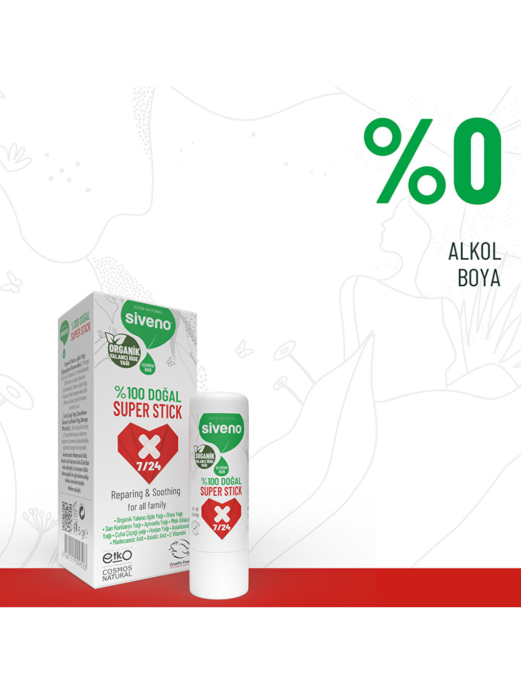 %100 Doğal Super Stick Anlık Yatıştırıcı Onarıcı Organik Yalancı İğde Yağlı Bitkisel 6 G-2