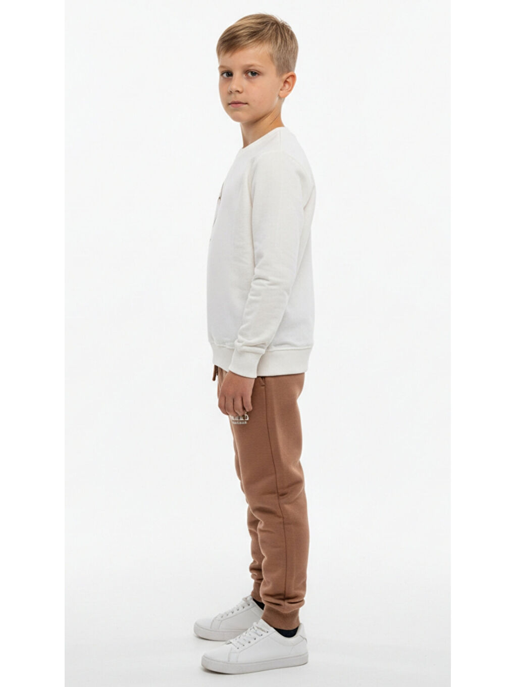 Ekru Erkek Çocuk Baskılı Eşofman Takım-2