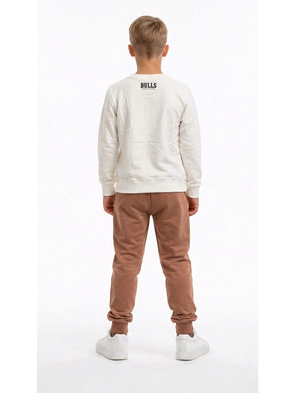 Ekru Erkek Çocuk Baskılı Eşofman Takım-4