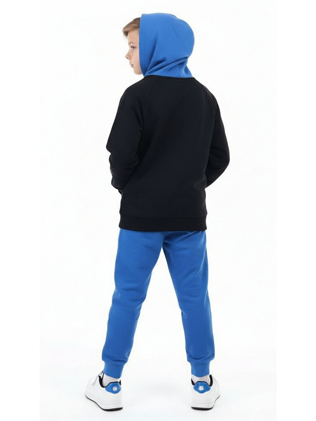 Mavi Erkek Çocuk Baskılı Eşofman Takım-4