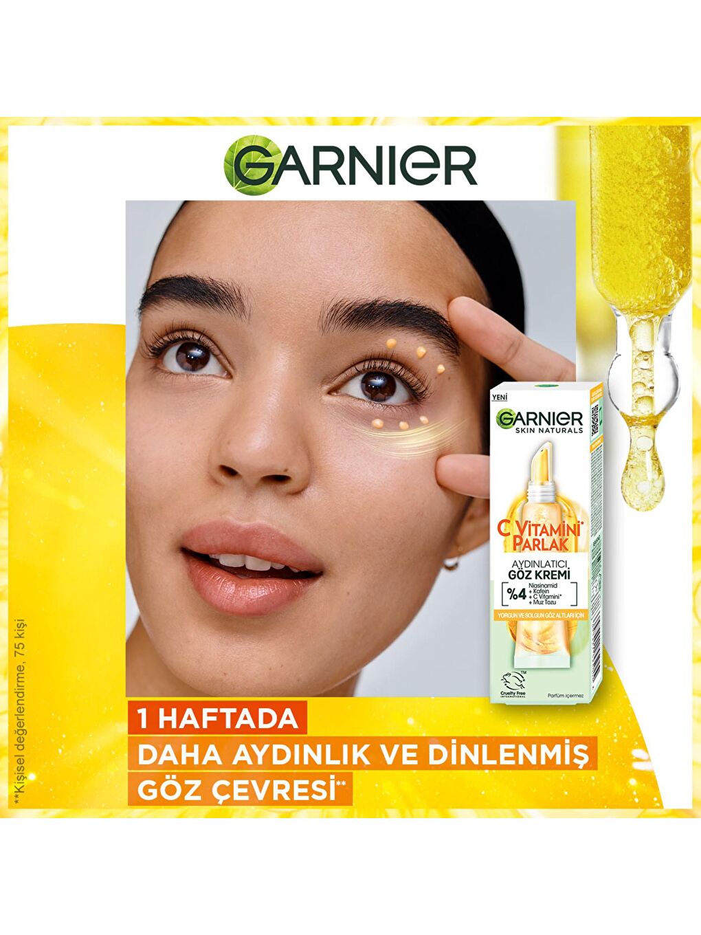 GARNIER Şeffaf C Vitamini Parlak Aydınlatıcı Göz Kremi 15ml - 1