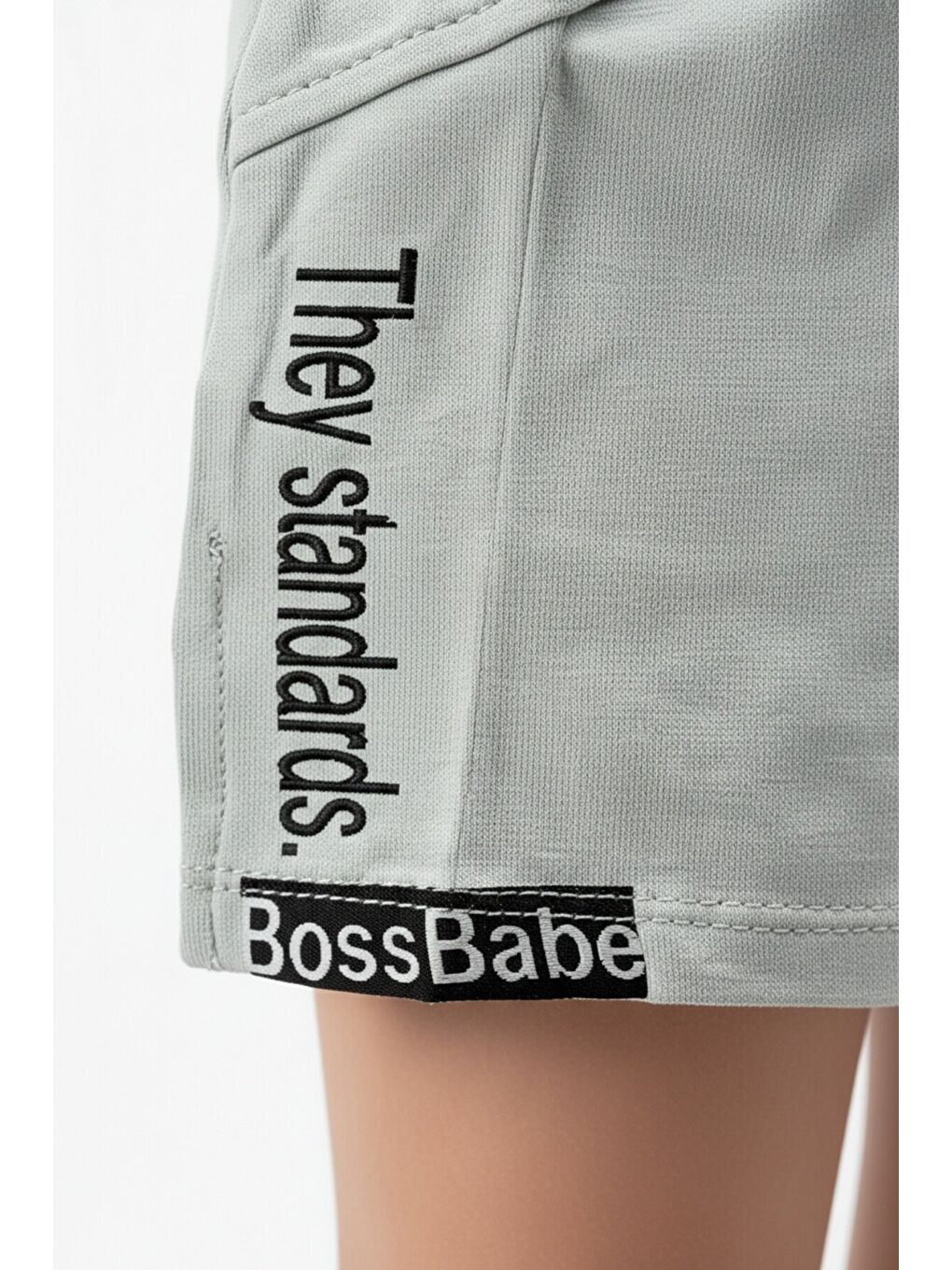 Gri Kız Çocuk They Standards Baskılı Şort-3