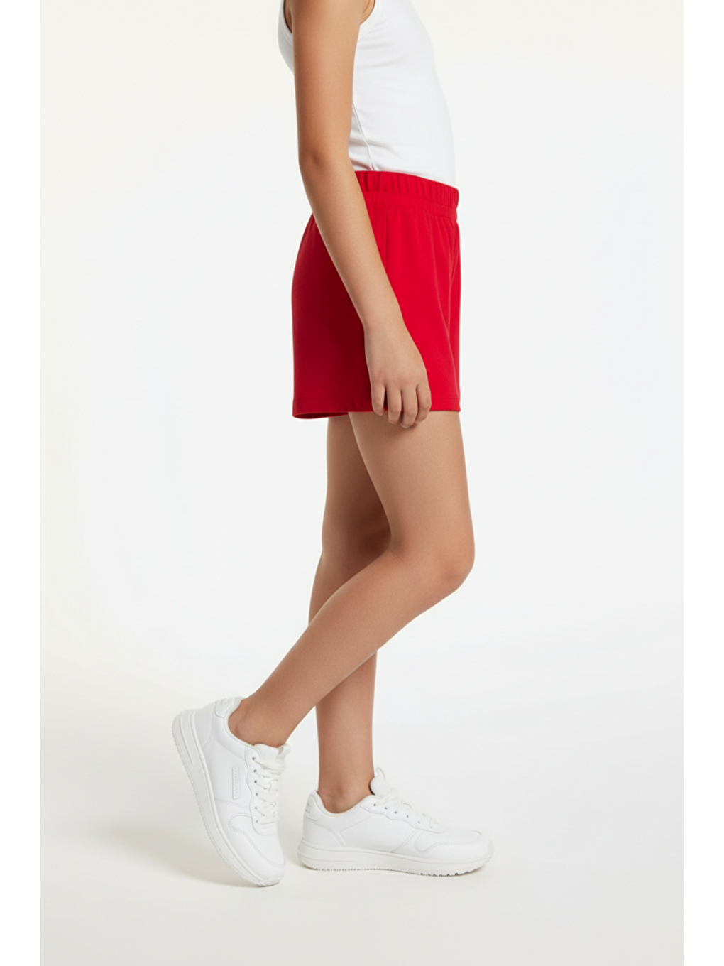 Kırmızı Kız Çocuk Şort-1